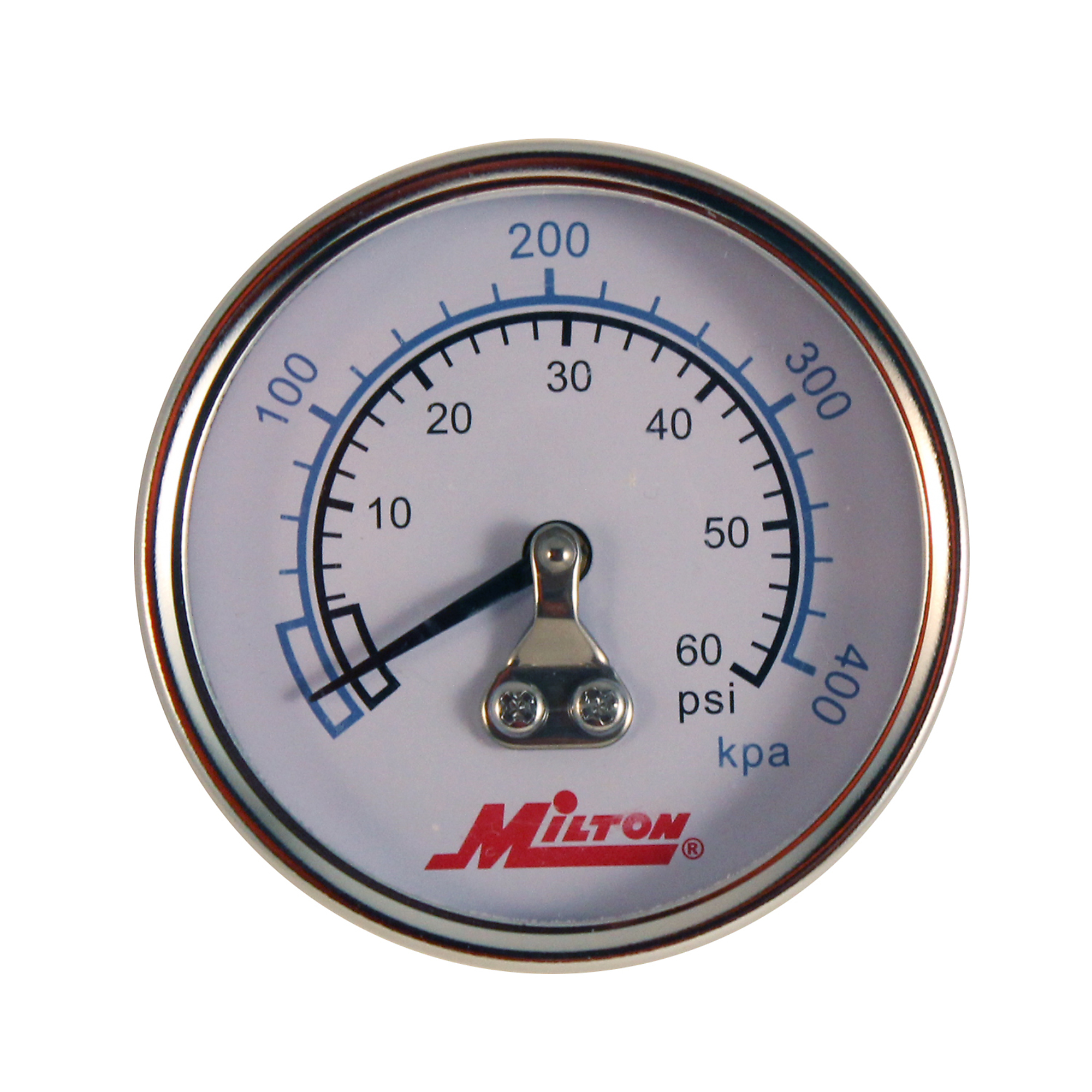 Milton, Gauge , 0-60 PSI - Center Mount, Max. PSI 60 PSI, Model# 1190